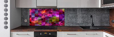 Glazen achterwand keuken Abstracte golven