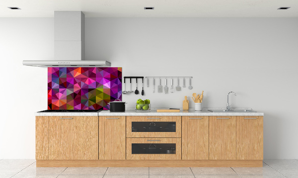 Glazen achterwand keuken Abstracte golven