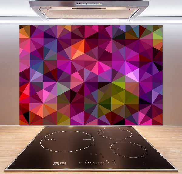 Glazen achterwand keuken Abstracte golven