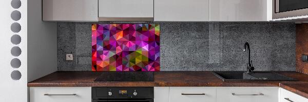 Glazen achterwand keuken Abstracte golven