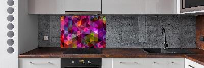 Glazen achterwand keuken Abstracte golven