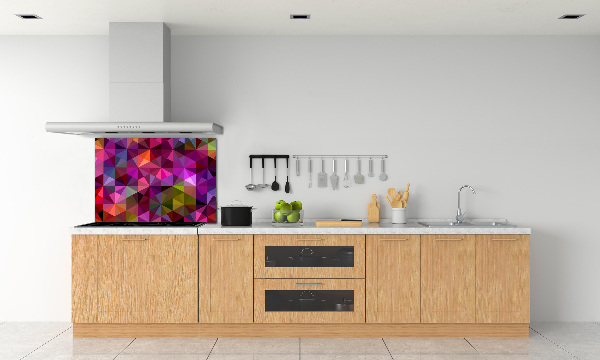 Glazen achterwand keuken Abstracte golven