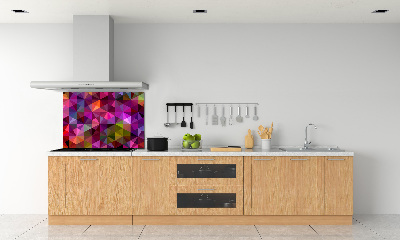 Glazen achterwand keuken Abstracte golven