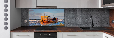 Spatplaat keuken Vissersboot