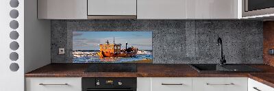 Spatplaat keuken Vissersboot
