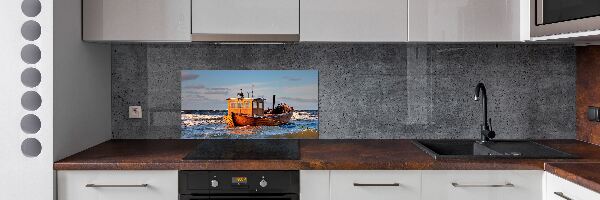 Spatplaat keuken Vissersboot