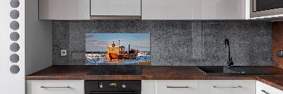 Spatplaat keuken Vissersboot