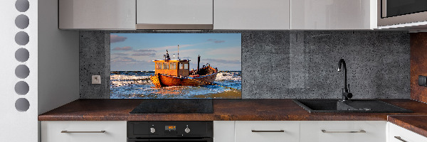 Spatplaat keuken Vissersboot