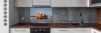 Spatplaat keuken Vissersboot