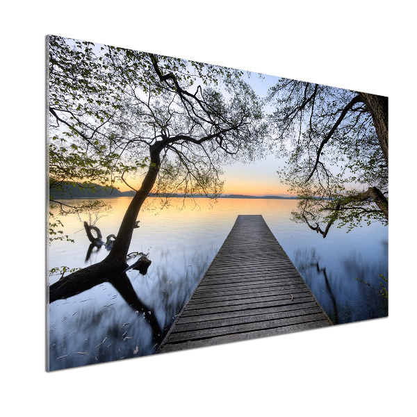 Keuken achterwand Steiger aan het meer