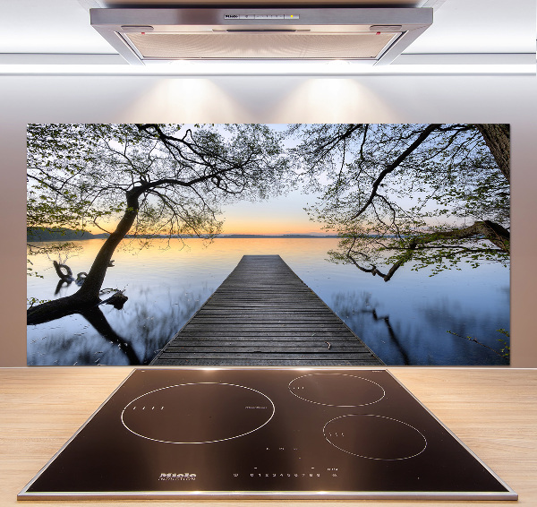 Keuken achterwand Steiger aan het meer