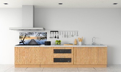 Keuken achterwand Steiger aan het meer