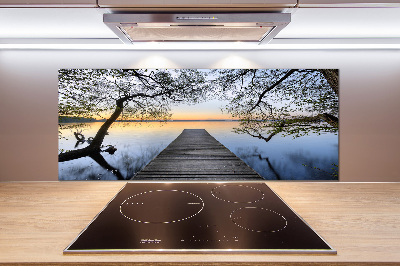 Keuken achterwand Steiger aan het meer