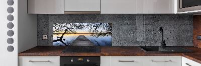 Keuken achterwand Steiger aan het meer