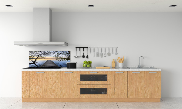 Keuken achterwand Steiger aan het meer