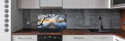 Keuken achterwand Steiger aan het meer