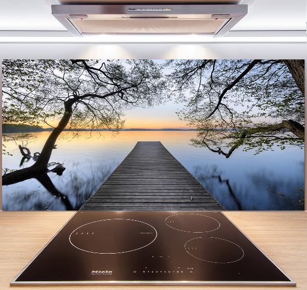 Keuken achterwand Steiger aan het meer
