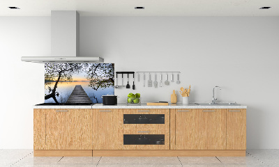 Keuken achterwand Steiger aan het meer