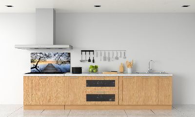 Keuken achterwand Steiger aan het meer