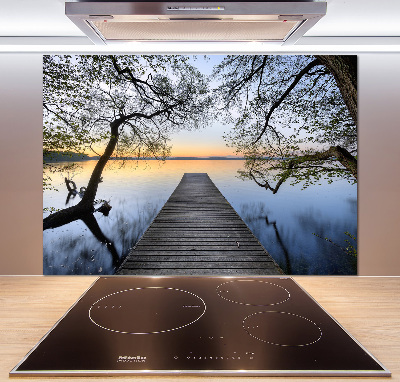 Keuken achterwand Steiger aan het meer
