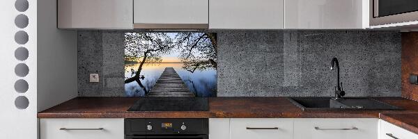 Keuken achterwand Steiger aan het meer