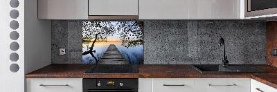 Keuken achterwand Steiger aan het meer