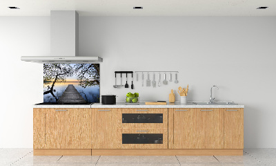 Keuken achterwand Steiger aan het meer