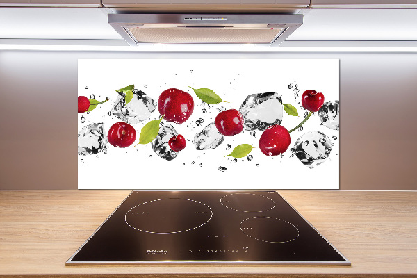 Achterwand keuken Kersen en water