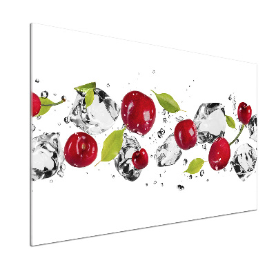 Achterwand keuken Kersen en water