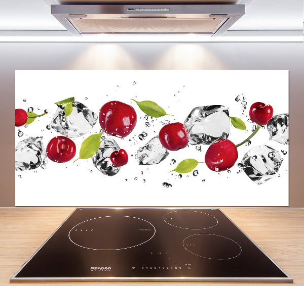Achterwand keuken Kersen en water