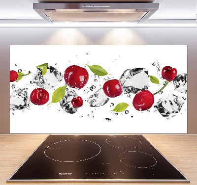 Achterwand keuken Kersen en water