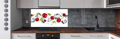 Achterwand keuken Kersen en water