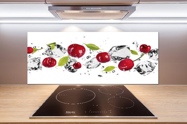 Achterwand keuken Kersen en water