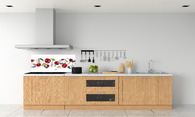 Achterwand keuken Kersen en water