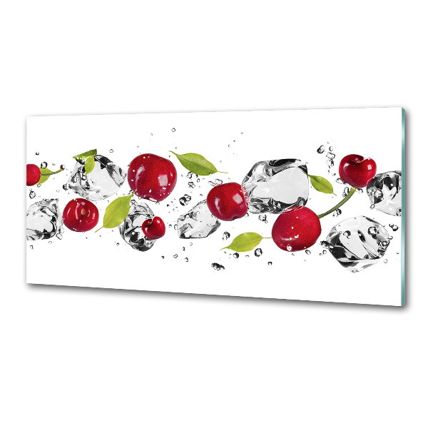 Achterwand keuken Kersen en water