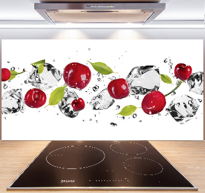 Achterwand keuken Kersen en water