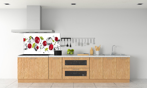 Achterwand keuken Kersen en water