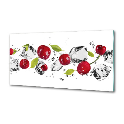 Achterwand keuken Kersen en water