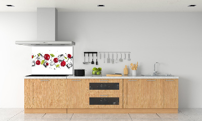 Achterwand keuken Kersen en water