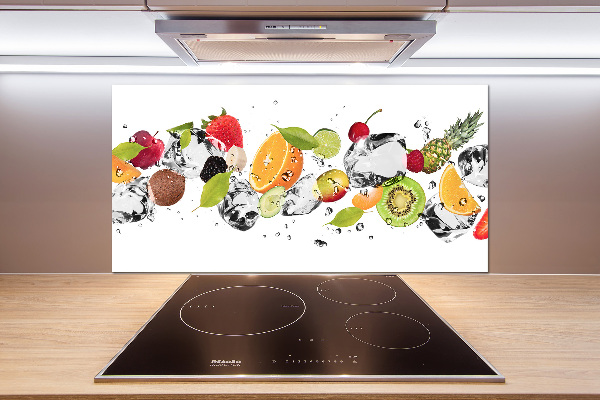 Panel dekor szkło Owoce i woda