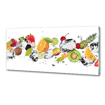 Spatscherm keuken Fruit en water