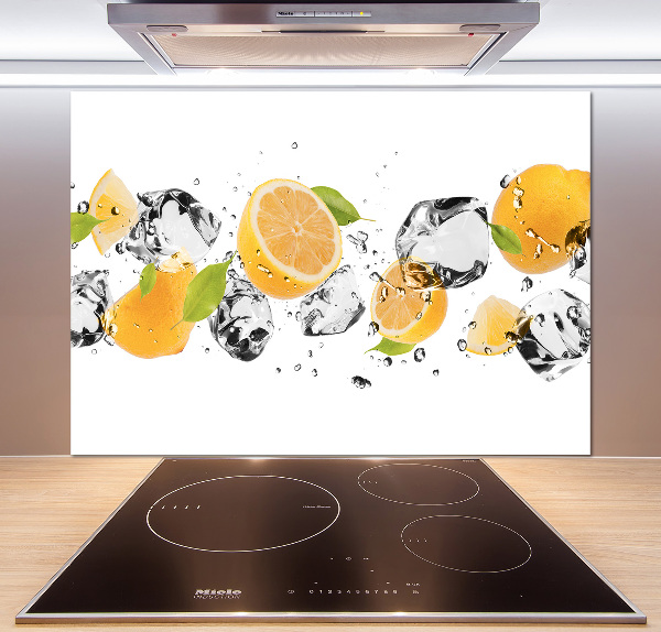 Keuken achterwand Citroen en water