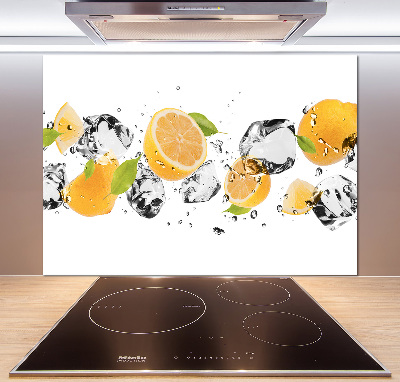 Keuken achterwand Citroen en water