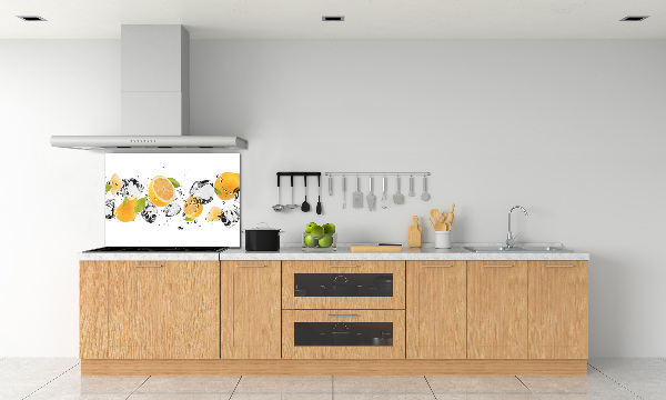 Keuken achterwand Citroen en water