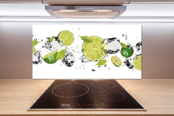 Glazen achterwand keuken Kalk en water