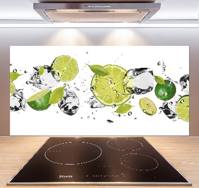 Glazen achterwand keuken Kalk en water