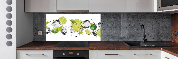 Glazen achterwand keuken Kalk en water