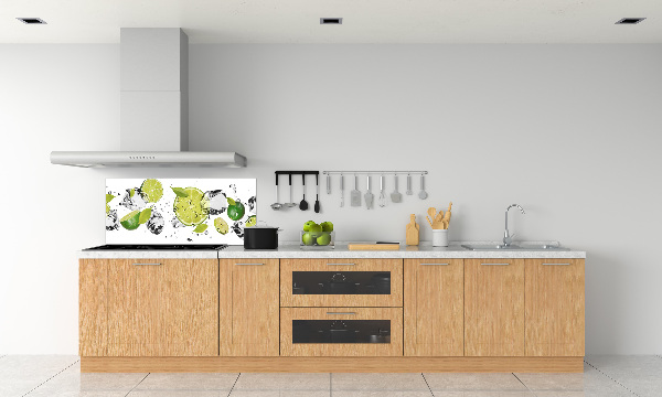 Glazen achterwand keuken Kalk en water