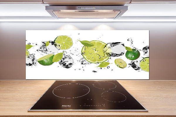 Glazen achterwand keuken Kalk en water