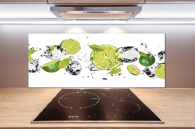 Glazen achterwand keuken Kalk en water